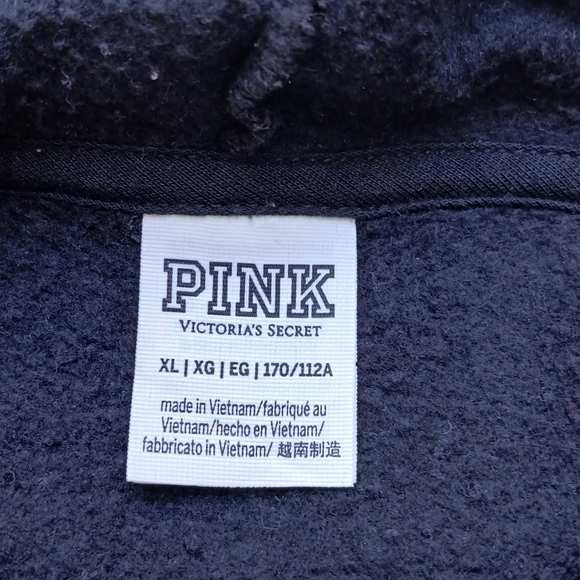 PINK Victoria's Secret Black Hoodie - Picture 2 of 2